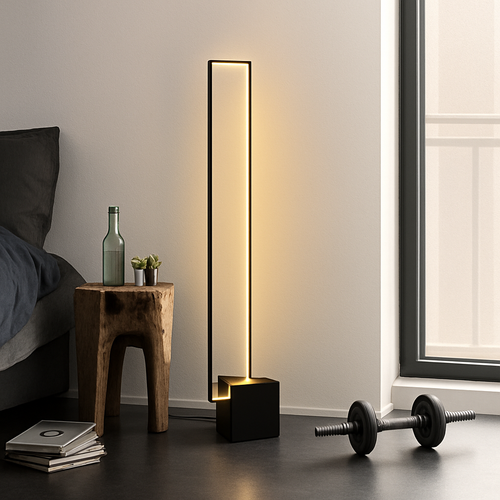Lampadaire Led rectangulaire moderne