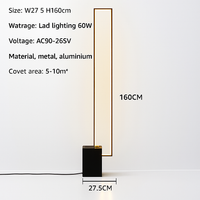 Lampadaire Led rectangulaire moderne