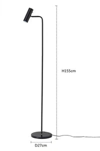 Lampadaire led spot sol minimaliste déco maison lecture