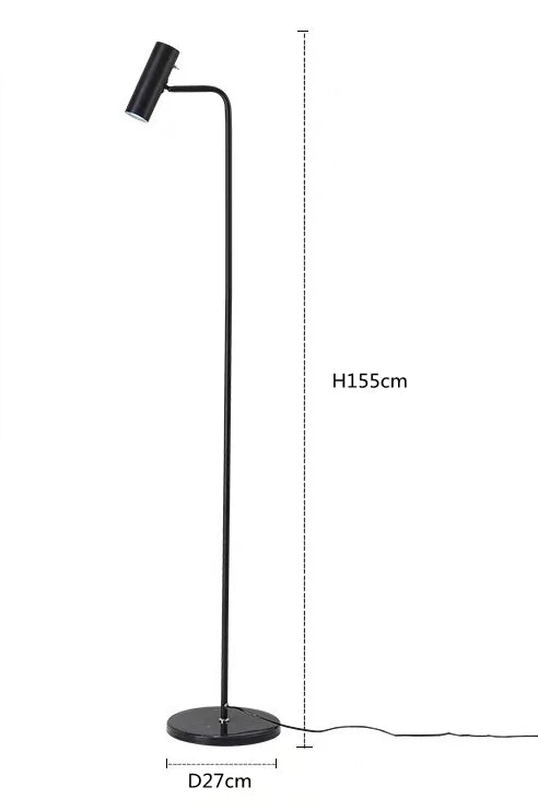 Lampadaire led spot sol minimaliste déco maison lecture