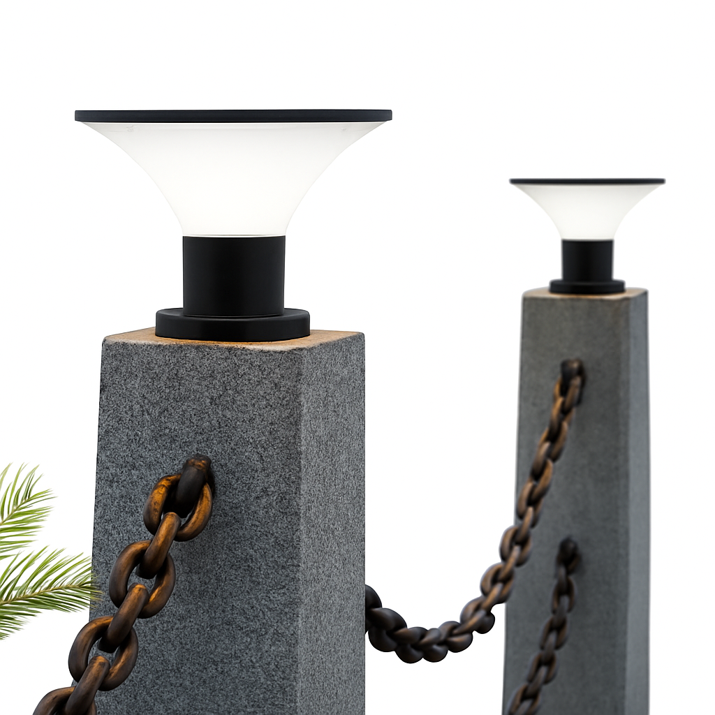 lampadaire solaire étanche pour jardin et extérieur - vue 4 sur 8