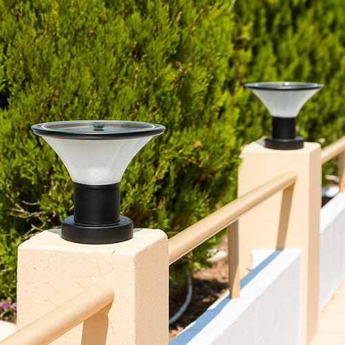 lampadaire solaire étanche pour jardin et extérieur