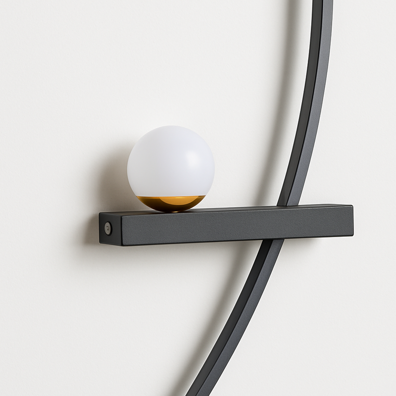 Lampe de applique murale LED moderne minimaliste noir ou applique murale décorative pour chambre chevet étude maison éclairage intérieur lustres lumières