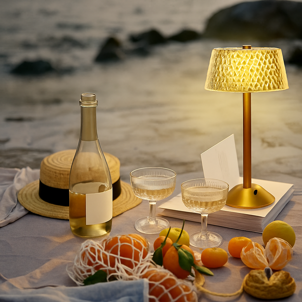 lampe de bureau cristal rétro led rechargeable protection des yeux - vue 3 sur 6