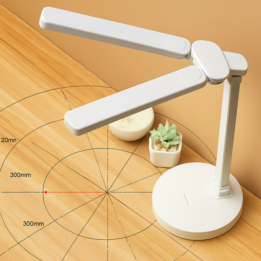 Lampe de bureau LED 3 niveaux réglable tactile veilleuse USB Rechargeable Protection des yeux lampe de Table pliable pour chambre chevet lecture - vue 6 sur 8