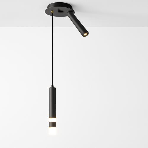 lampe de chevet moderne avec projecteur rotatif led suspension