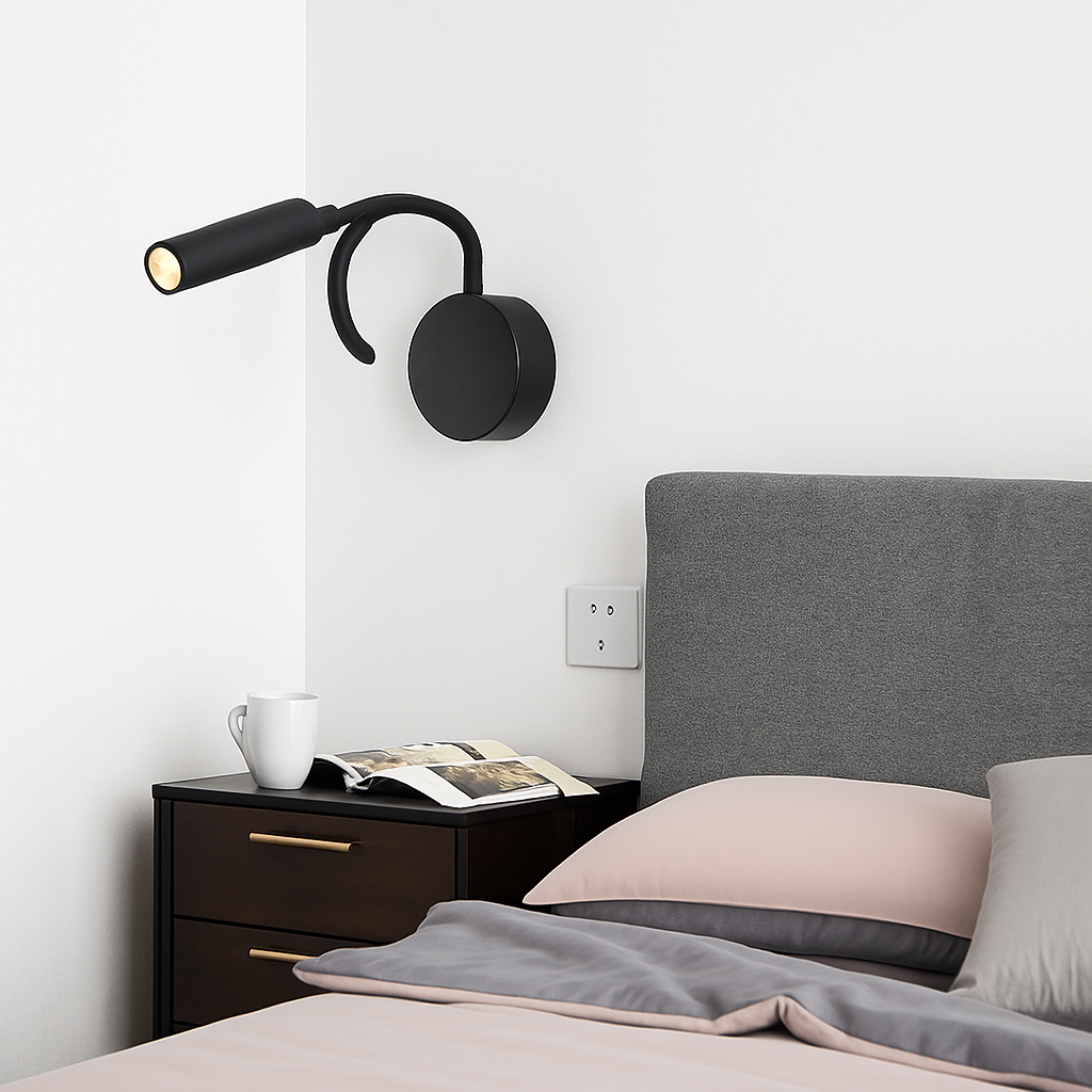 lampe de chevet moderne pour lecture et travail nocturne - vue 6 sur 10