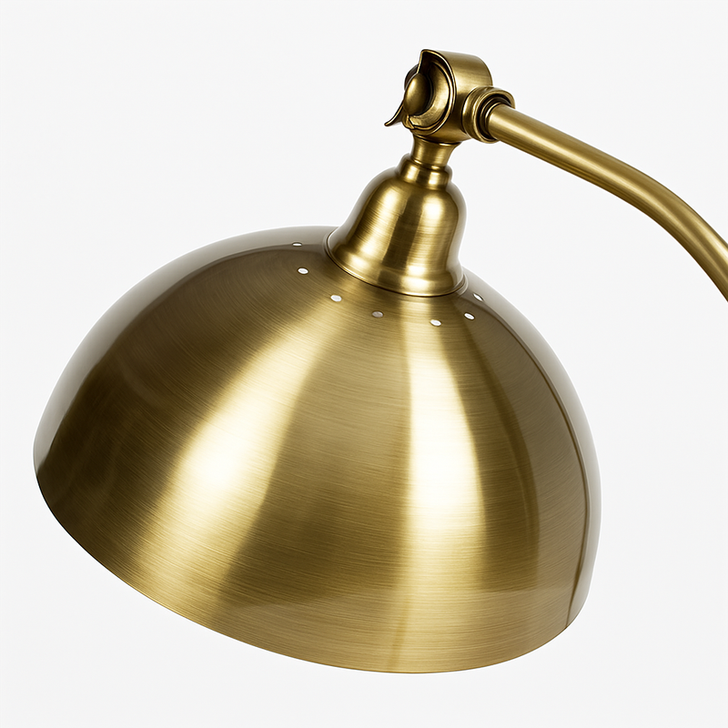 Lampe de chevet ou bureau à LED rustique doré Punk