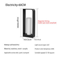 lampe de jardin solaire moderne pour éclairage extérieur décoratif