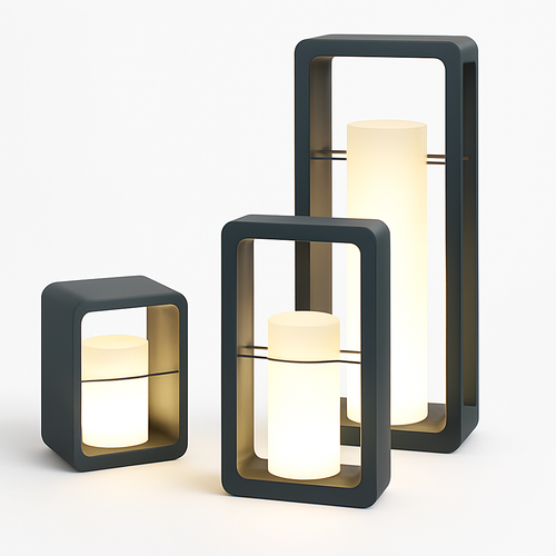 lampe de jardin solaire moderne pour éclairage extérieur décoratif