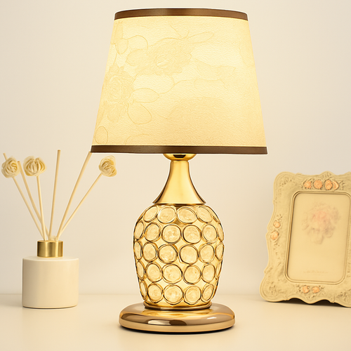 lampe de table en cristal style européen moderne et romantique