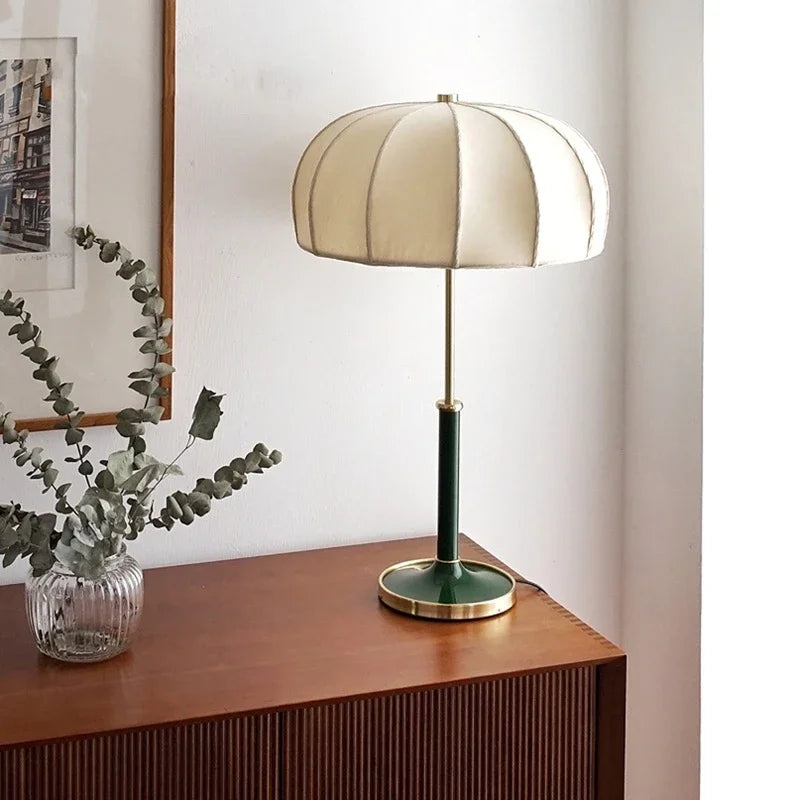 lampe de table vintage en tissu style européen décoratif