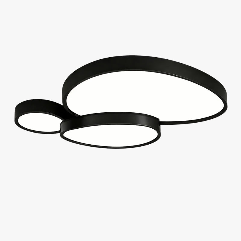 Plafonnier LED design décorative led noir blanc