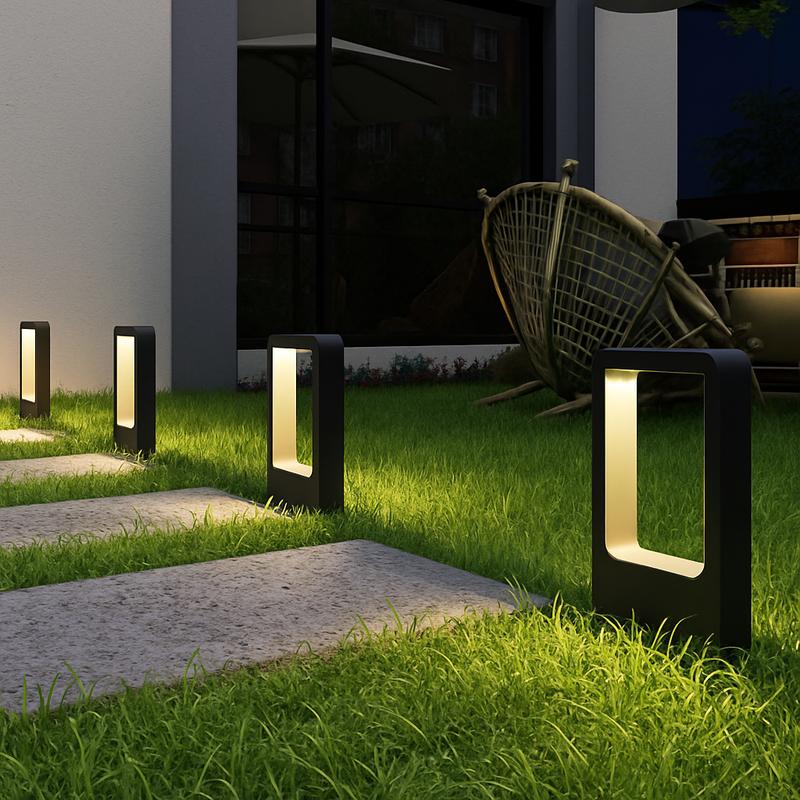 lampe IP68 étanche 15W LED jardin pelouse moderne en aluminium pilier lumière extérieure cour villa paysage pelouse bornes lumière