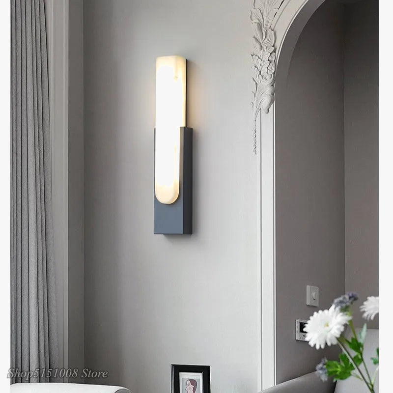 lampe led minimaliste en forme de nuage en pierre nordique