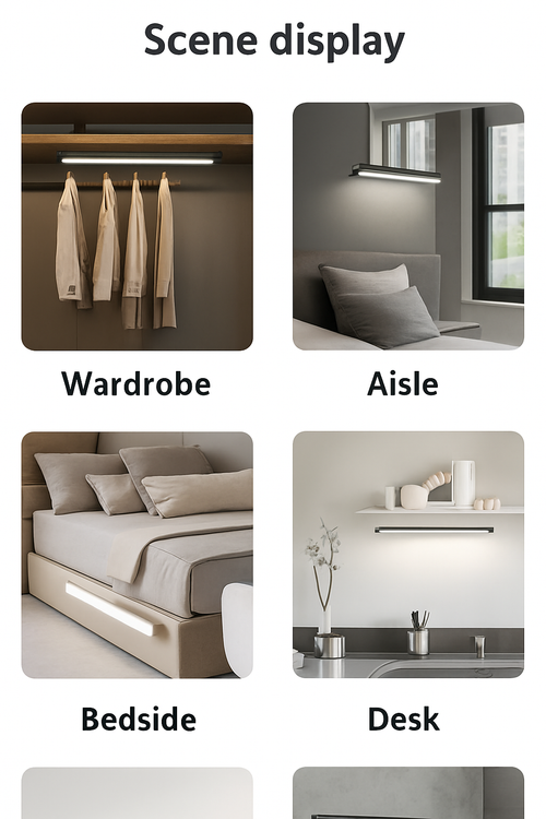 lampe led rechargeable sans fil avec capteur de mouvement