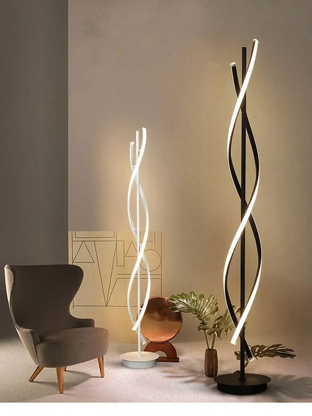 lampe à lignes géométriques minimalistes pour intérieur décoratif
