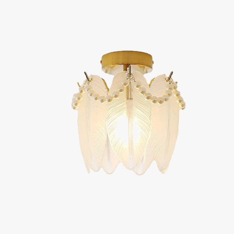 Plafonnier en verre style italien