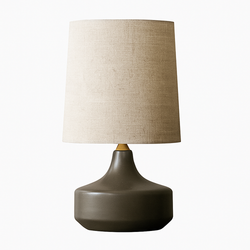 Lampe à poser en céramique design avec abat-jour en tissu Mariage