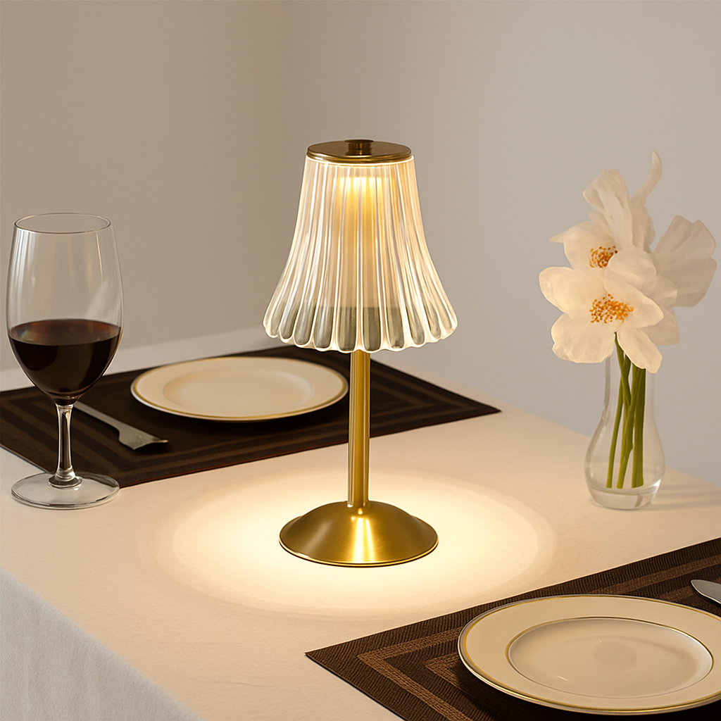 lampe à poser led tactile rechargeable sans fil pour lecture et détente - vue 5 sur 9