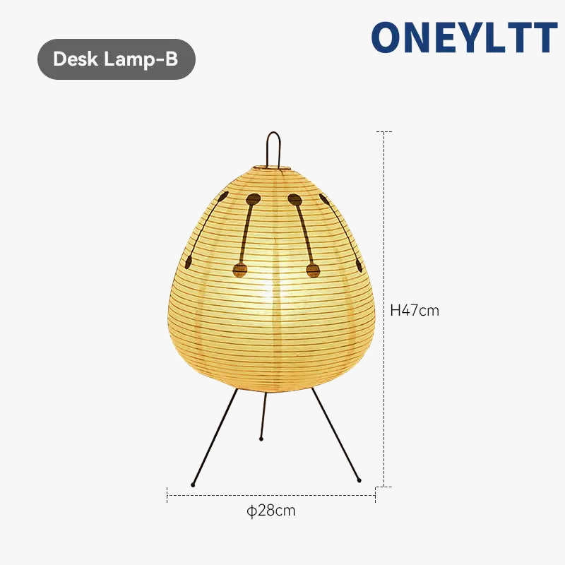 lampe à poser vintage japonaises pour décoration rétro
