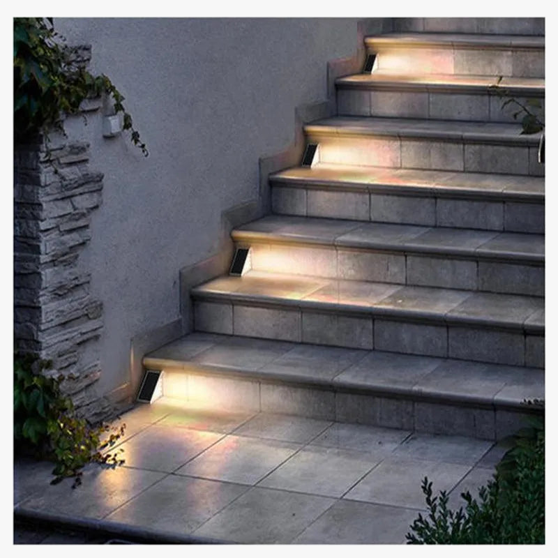 Lampe solaire extérieure étanche led pour jardin parc escalier