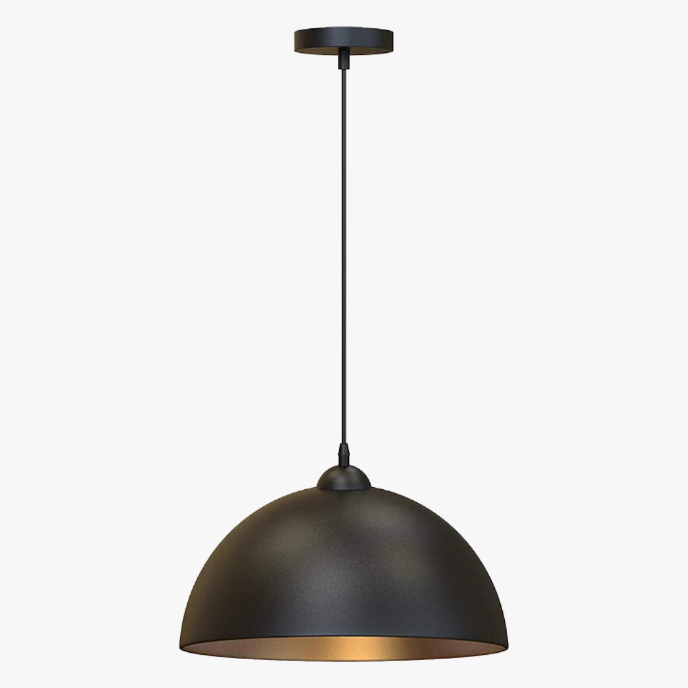 Suspension demi-boule rétro style américain