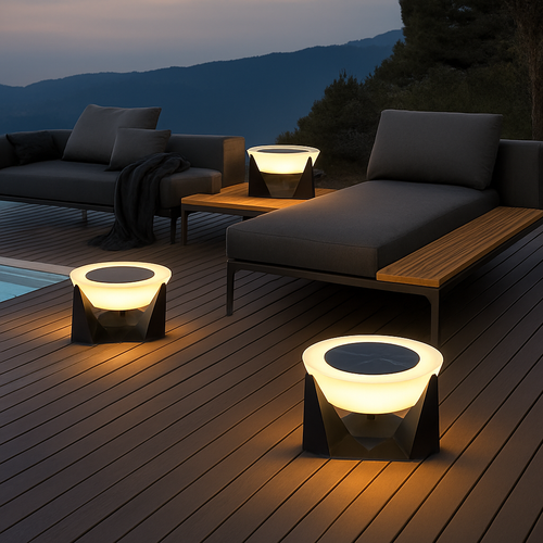 lampes solaires à led pour jardin et décoration extérieure