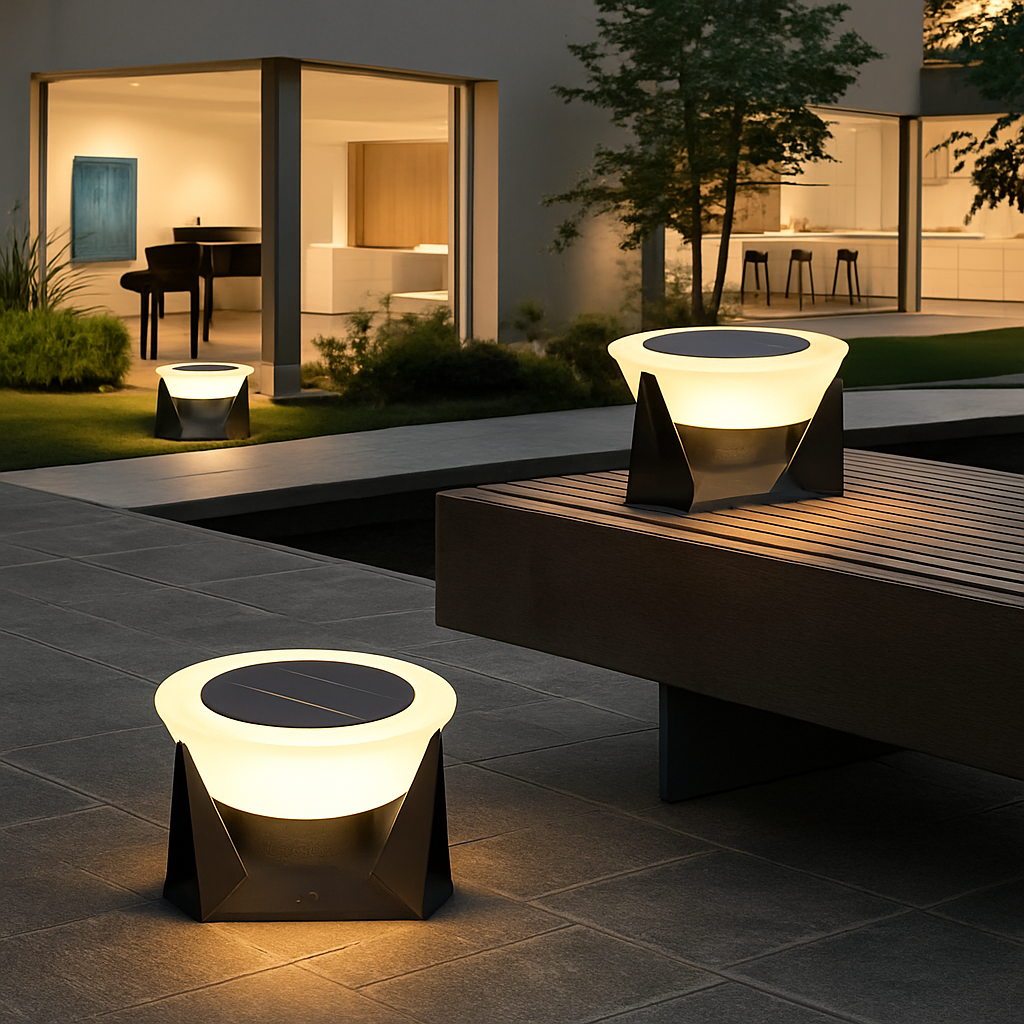 lampes solaires à led pour jardin et décoration extérieure - vue 5 sur 9