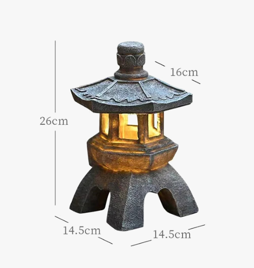 lanterne solaire led pagode pour jardin et balcon décoratif