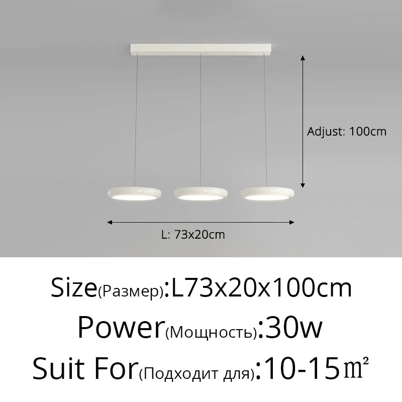 lustre LED avec lampes modernes
