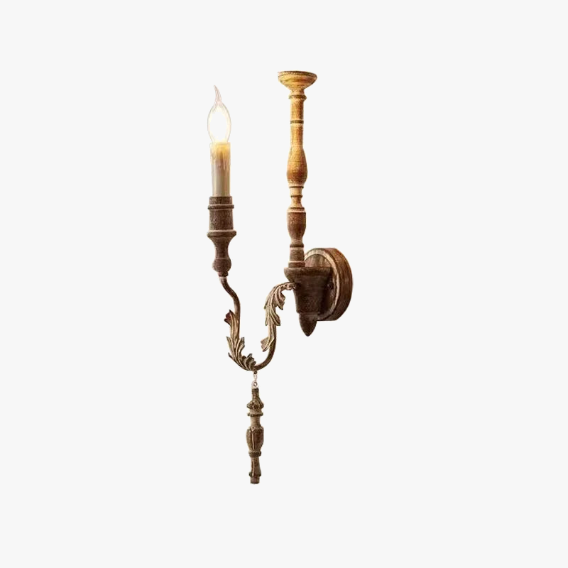 Applique murale Loft rétro américain Vintage vieux bois