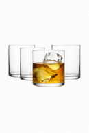 Lot 4 verres whisky fins design moderne 350ml