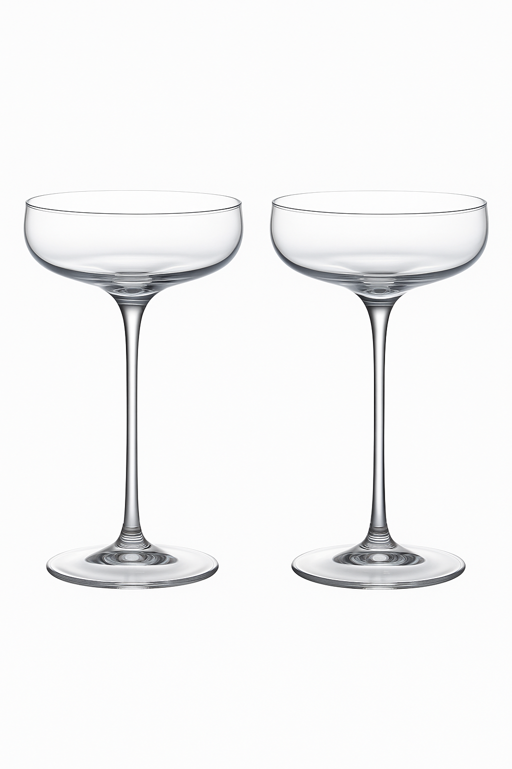 Lot de 2 verres coupe cristal 185 ml
