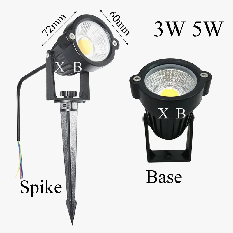 lot de 4 lampes de jardin à led pour extérieur étanches et modernes