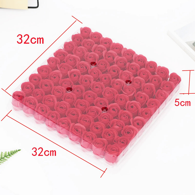 lot de 81 roses artificielles en savon pour décorations et cadeaux