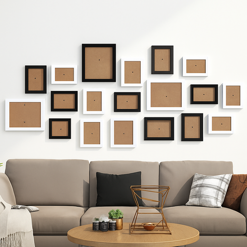 lot de cadres photo en bois pour décoration murale et mariage
