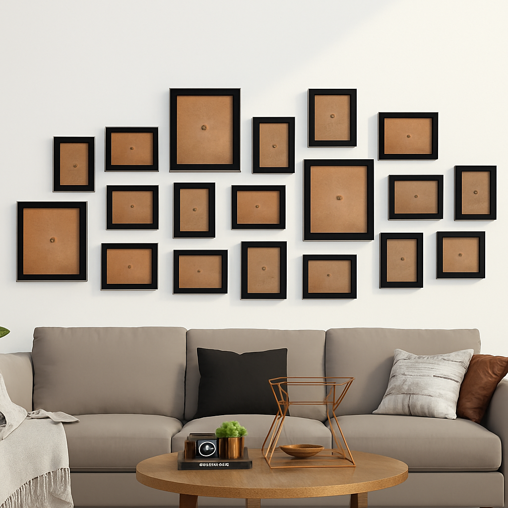 lot de cadres photo en bois pour décoration murale et mariage - vue 13 sur 16