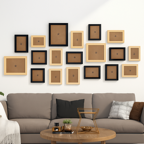 lot de cadres photo en bois pour décoration murale et mariage