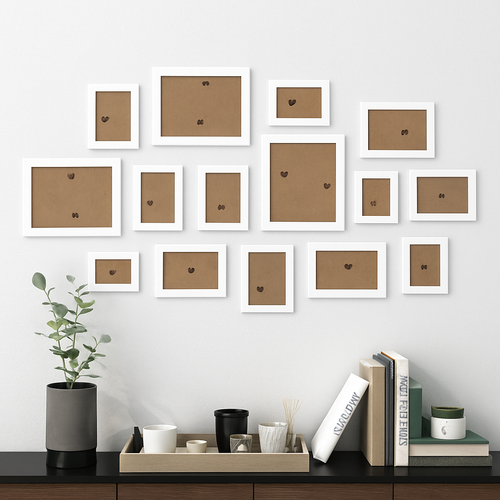 lot de cadres photo en bois pour décoration murale et mariage