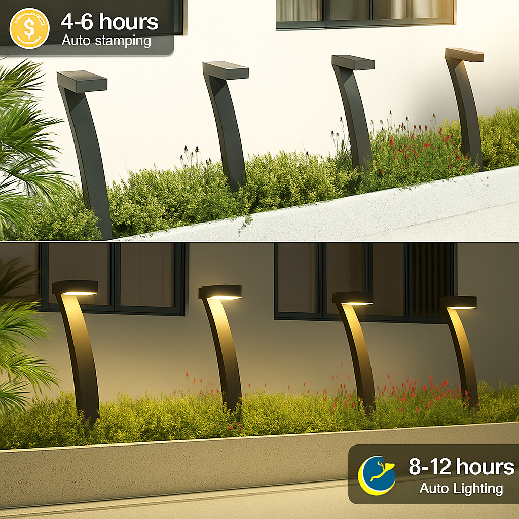lot de lampes solaires led pour jardin éclairage extérieur décoratif - vue 5 sur 7