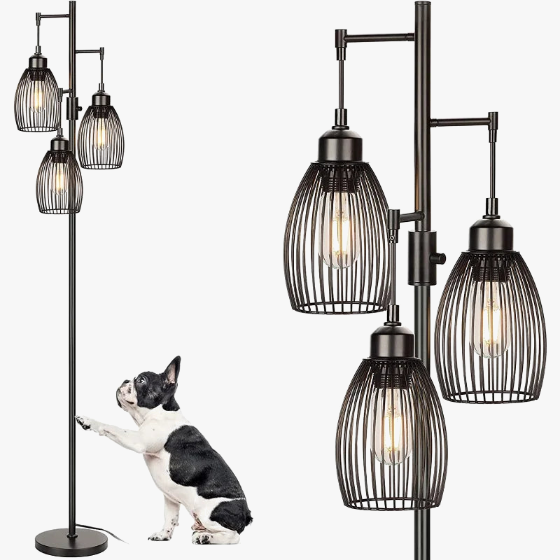 Lumière moderne luxe doré lampadaire Lustre métallique salon décoration E27 LED lumières debout salon chambre chevet