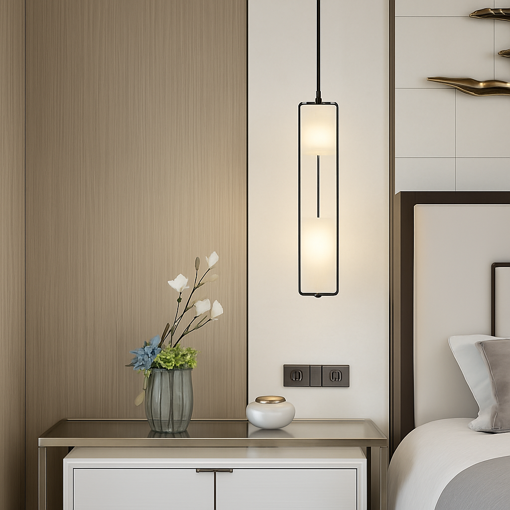 lustre art déco en verre et métal pour intérieur moderne - vue 3 sur 12