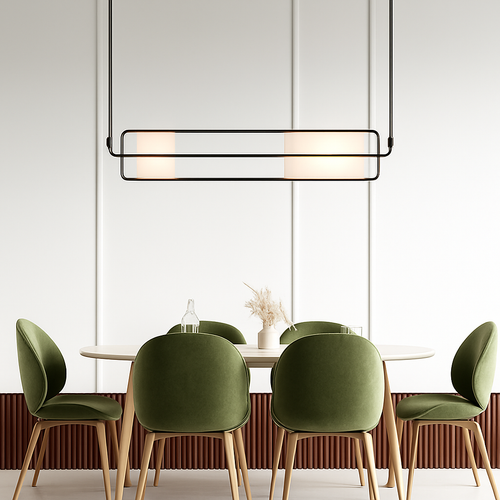 lustre art déco en verre et métal pour intérieur moderne