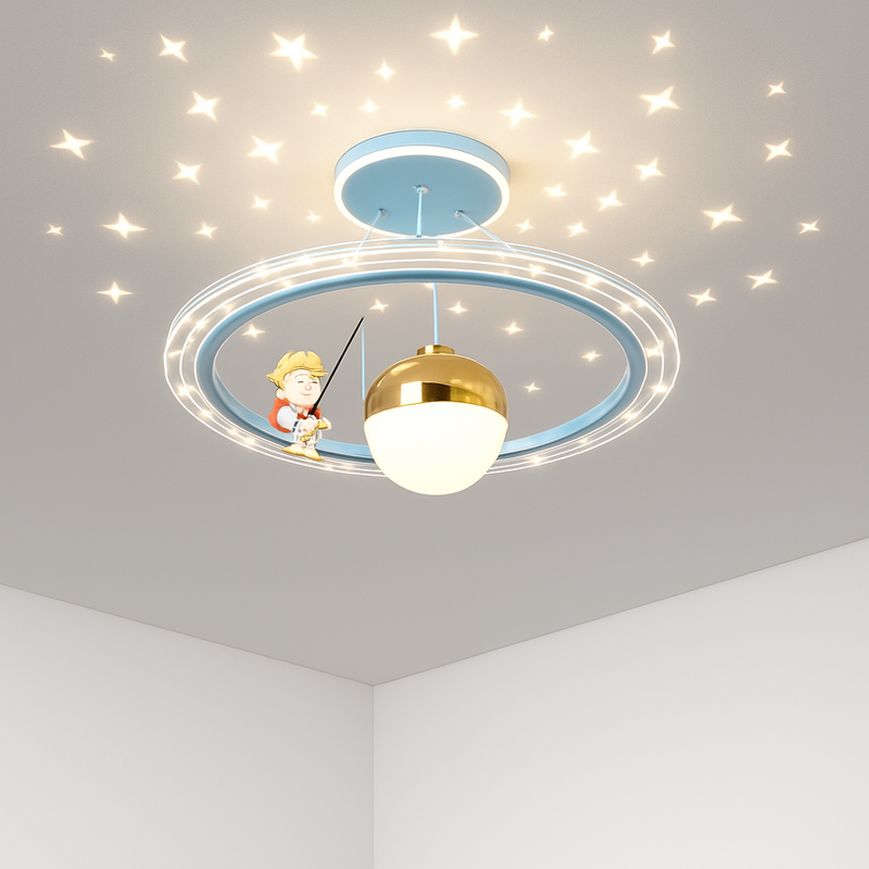 lustre astronaute décoration créative chambre enfants dessin animé
