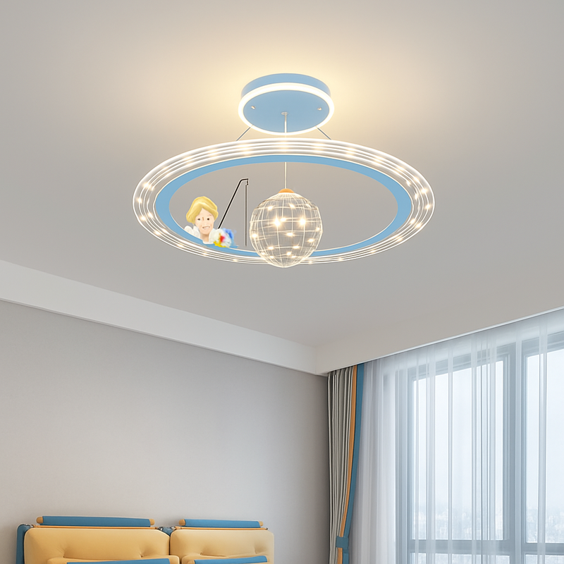 lustre astronaute décoration créative chambre enfants dessin animé