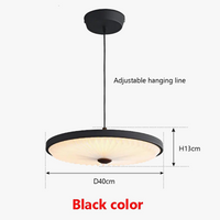 Lustre barre led suspension noir blanc
