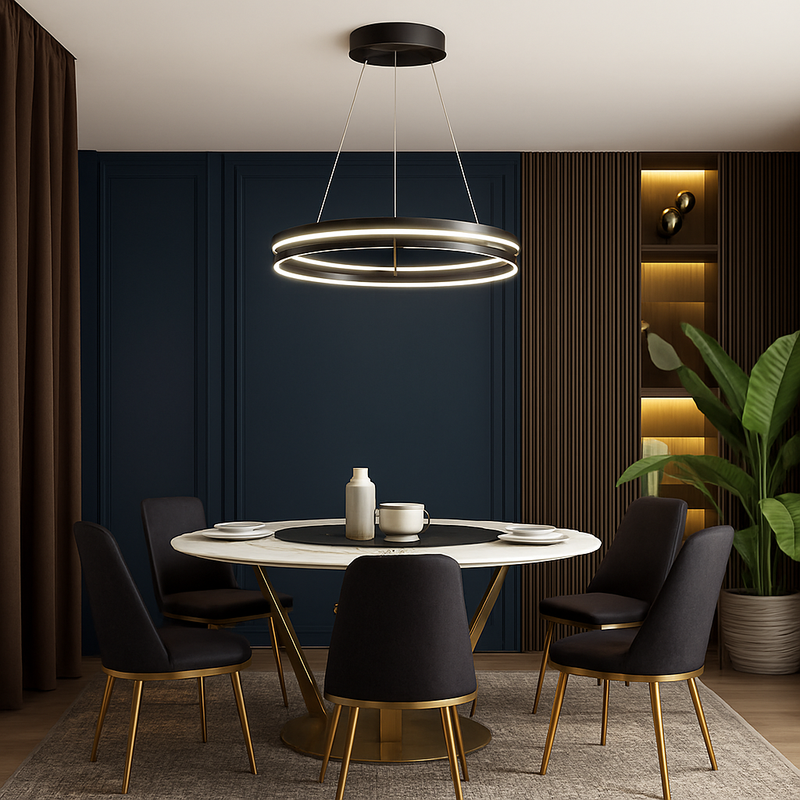 lustre design à Anneau moderne LED dimmable