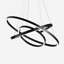 Lustre design cercles entrelacés (noir ou blanc)