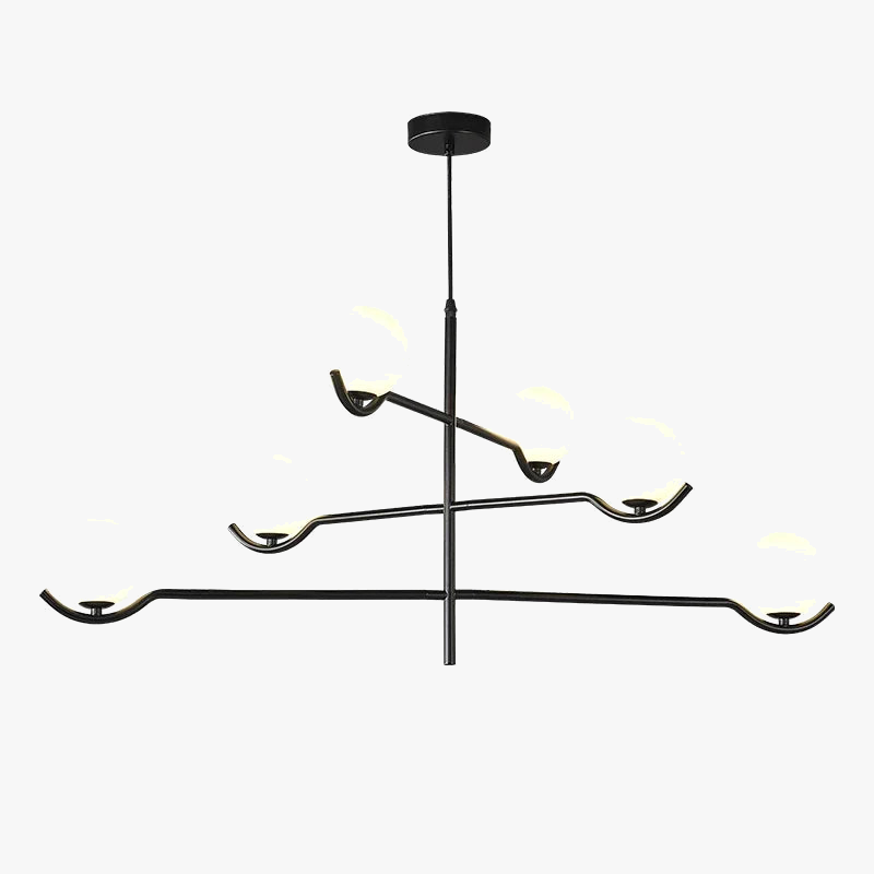 lustre design en verre et métal luminaires suspendus